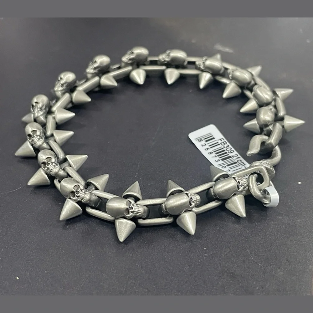Bico Australia Jewelry - Spiked Skull Bracelet NWT!